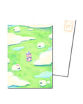 Green fields, Postcard