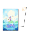 Fish or chicken, postcard