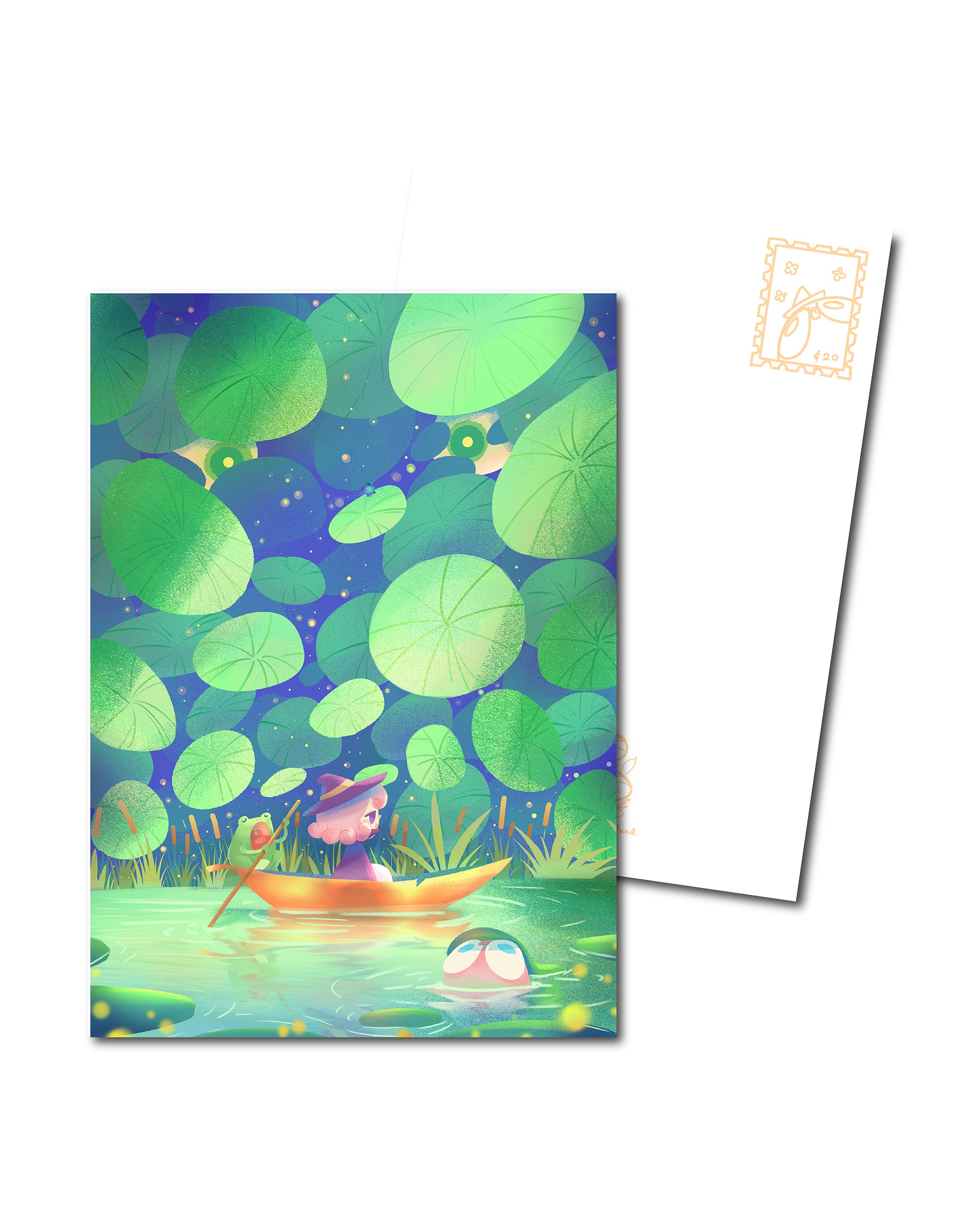Lotus jungle, Postcard