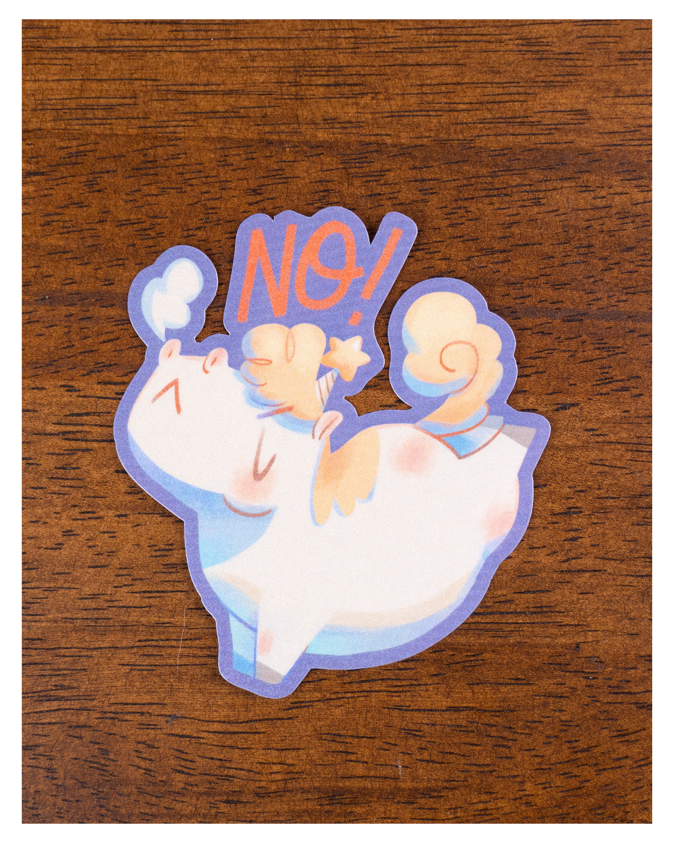 NO!, sticker