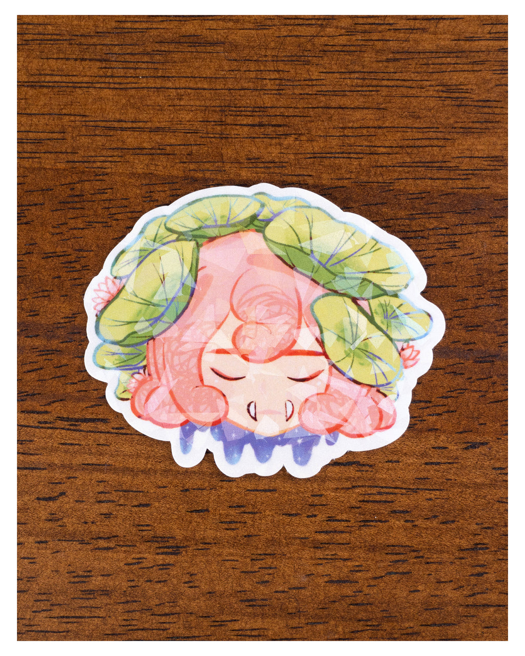 Sleepy lotus, sticker