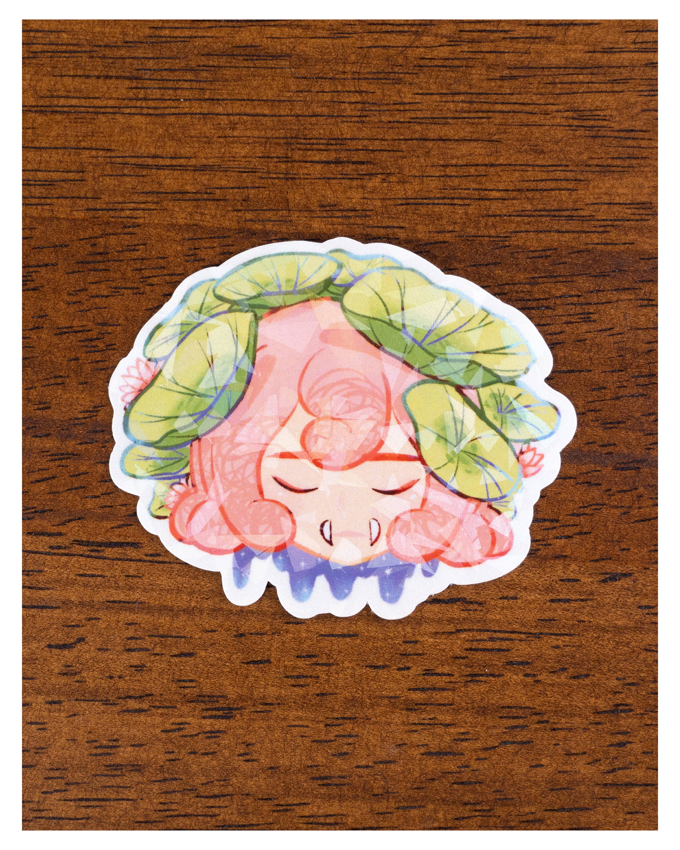 Sleepy lotus, sticker