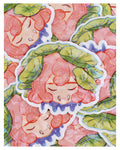 Sleepy lotus, sticker