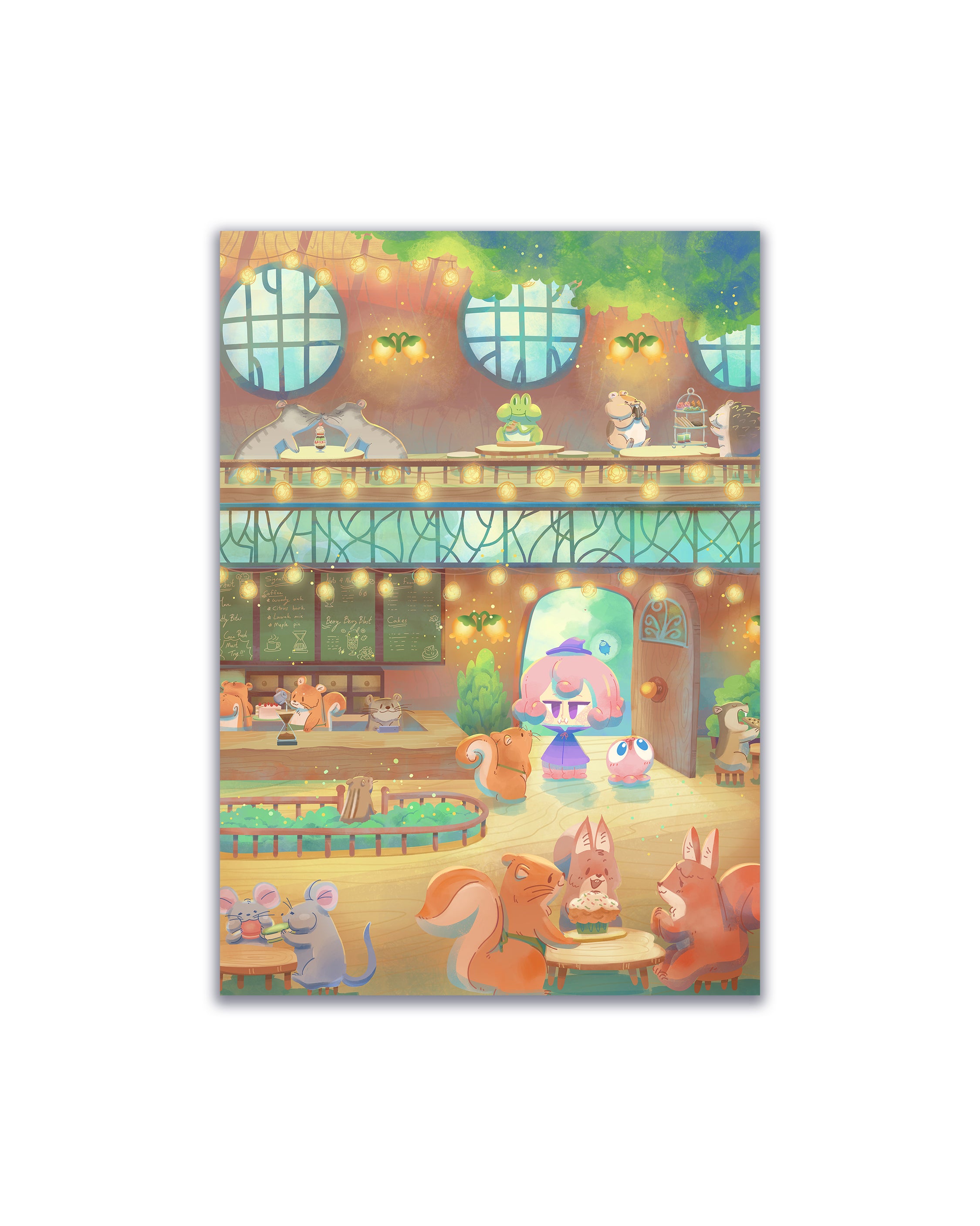 Hidden cafe, art print