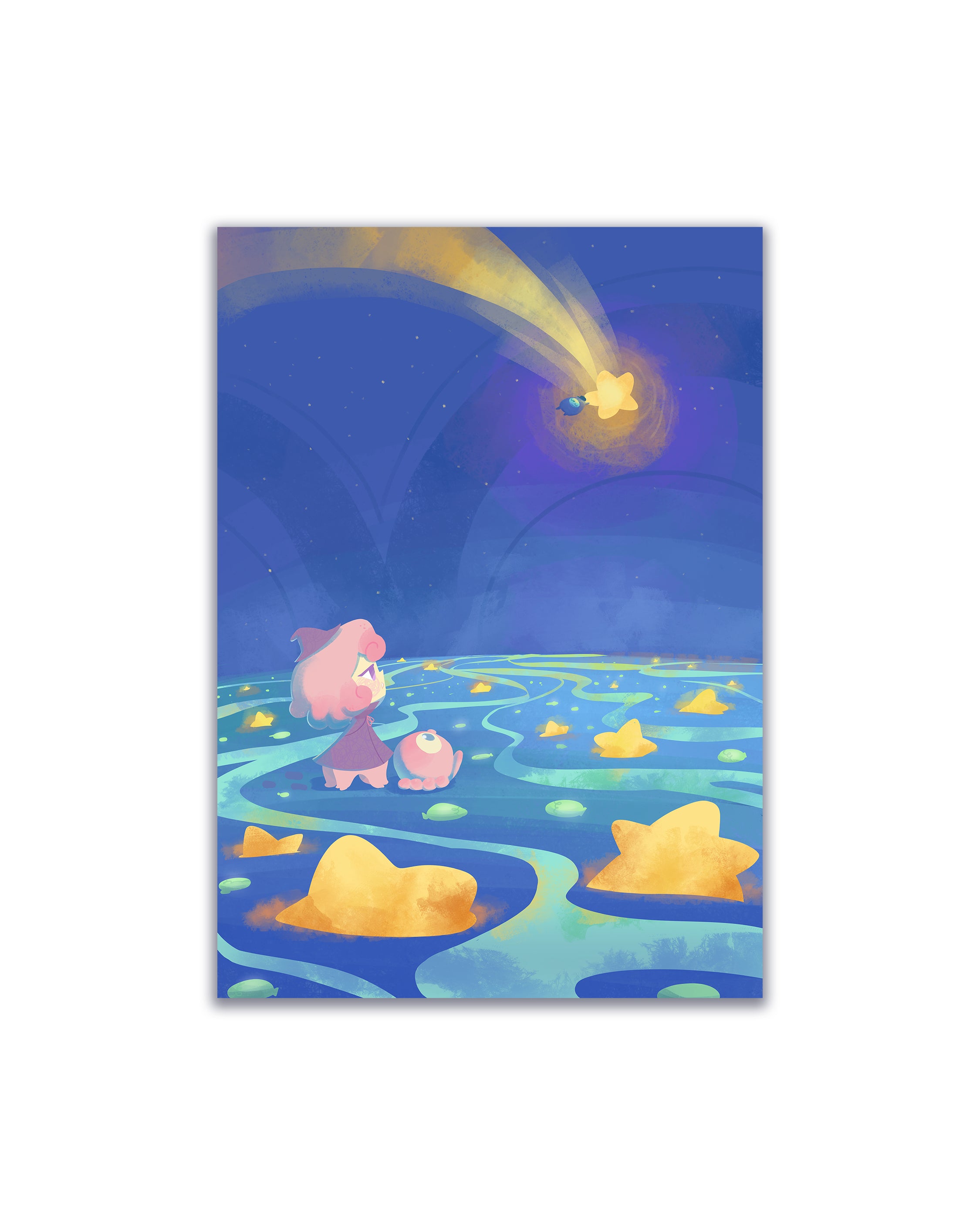 Shotting stars, art print