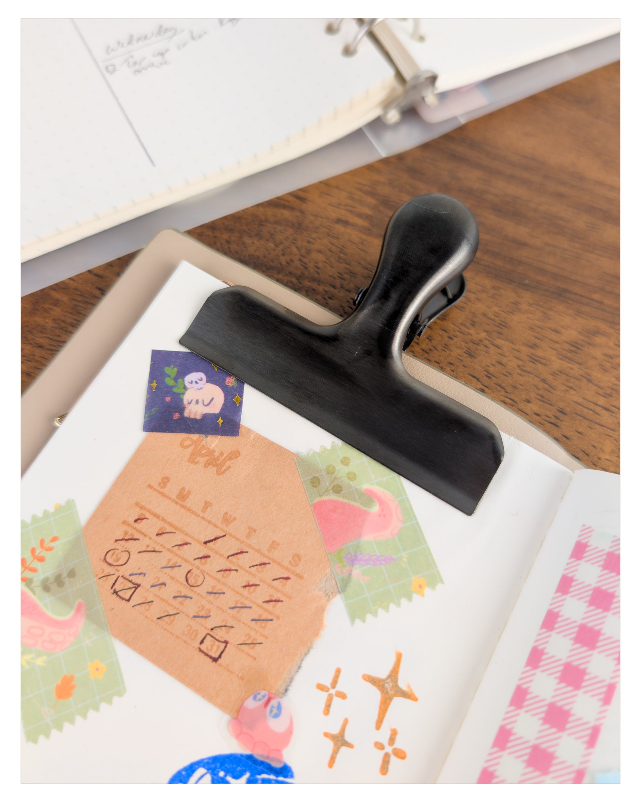 Metal book clamps